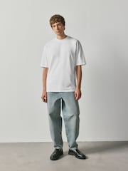White Slim Fit Essential Cotton T-Shirts 6 Pack - Image 3 of 13
