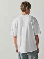 White Slim Fit Essential Cotton T-Shirts 6 Pack - Image 4 of 13