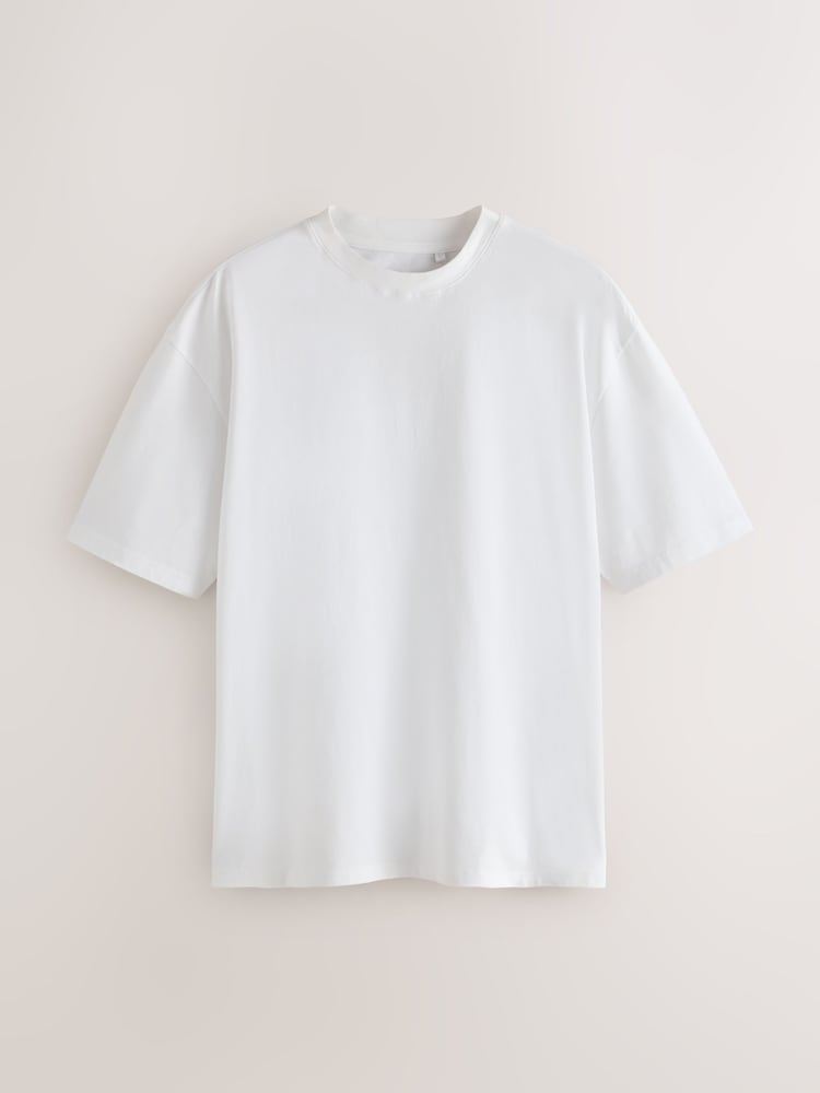 White Slim Fit Essential Cotton T-Shirts 6 Pack - Image 7 of 7 White Slim Fit Essential Cotton T-Shirts 6 Pack - Image 7 of 7
