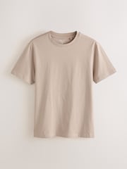 Black/Stone/Grey/Green/Red/Blue Slim Fit Essential Cotton T-Shirts 6 Pack - Image 10 of 15
