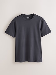 Black/Stone/Grey/Green/Red/Blue Slim Fit Essential Cotton T-Shirts 6 Pack - Image 11 of 15