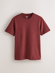 Black/Stone/Grey/Green/Red/Blue Slim Fit Essential Cotton T-Shirts 6 Pack - Image 12 of 15