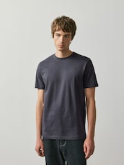 Black/Stone/Grey/Green/Red/Blue Slim Fit Essential Cotton T-Shirts 6 Pack - Image 5 of 15