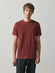 Black/Stone/Grey/Green/Red/Blue Slim Fit Essential Cotton T-Shirts 6 Pack - Image 7 of 15