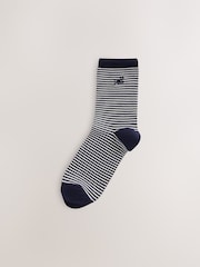 self. Rust Brown Stripe Ankle Socks 3 Pack - Image 3 of 6