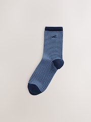 self. Rust Brown Stripe Ankle Socks 3 Pack - Image 4 of 6