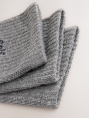 self. Grey Cushion Sole Ankle Socks - Image 4 of 4