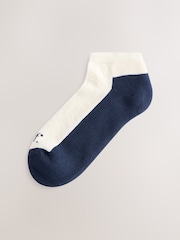 self. Rust Brown Colour Block Trainer Socks 3 Pack - Image 4 of 6