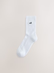 self. White Cushion Sole Ankle Socks 7 Pack - Image 4 of 5