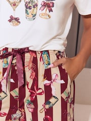 Lipsy Christmas Merry Margarita Embellished T-Shirt and Short Pyjamas Set - Εικόνα 5 από 6
