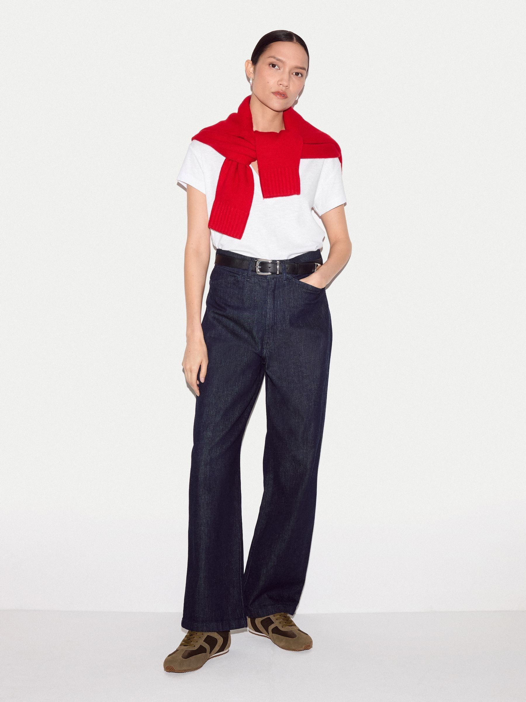 Buy Jigsaw White Cotton Luxe V Neck Baby T-Shirts from Next USA