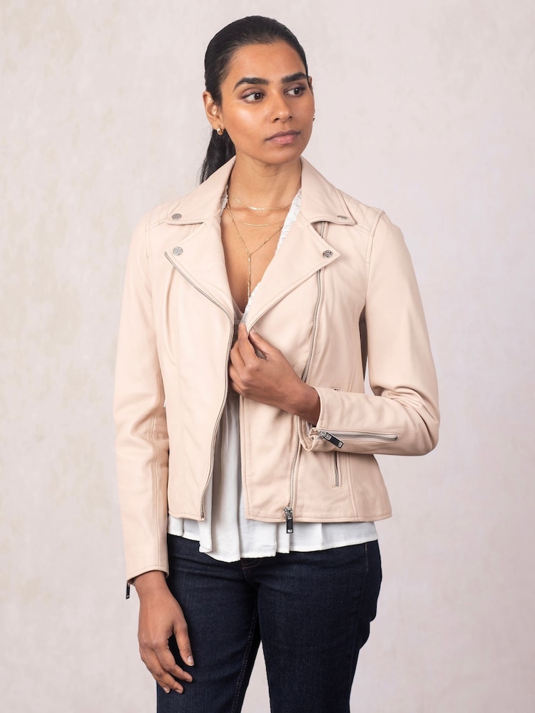 Lakeland Leather Nude Tarraby Biker Jacket - Image 1 of 6