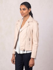 Lakeland Leather Nude Tarraby Biker Jacket - Image 3 of 6