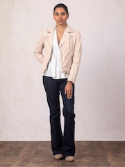 Lakeland Leather Nude Tarraby Biker Jacket - Image 4 of 6