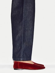 Jigsaw Red Lola Suede Ballerinas - Image 1 of 6