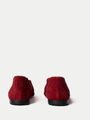Jigsaw Red Lola Suede Ballerinas - Image 5 of 6