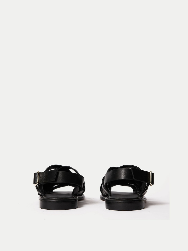 Jigsaw Black Woven Fisherman Sandals - Image 4 of 4 Jigsaw Black Woven Fisherman Sandals - Image 4 of 4