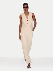 Jigsaw Cream Lucia High Waisted Jeans - Image 5 of 6