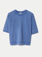 Jigsaw Blue Half Sleeve Sweatshirt - Image 5 of 5
