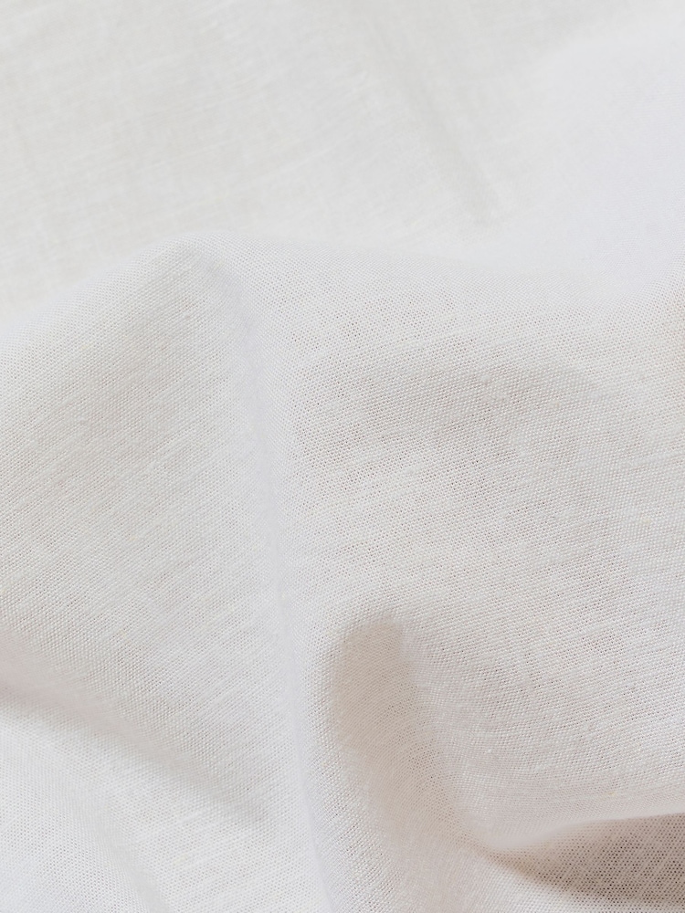 Tailored Athlete Muscle Fit Stretch Linen Blend Button Through Shirt - Imagen 7 de 7