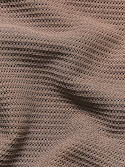 Tailored Athlete Muscle Fit Textured Knitted Open Collar Polo Shirt - Imagen 7 de 7