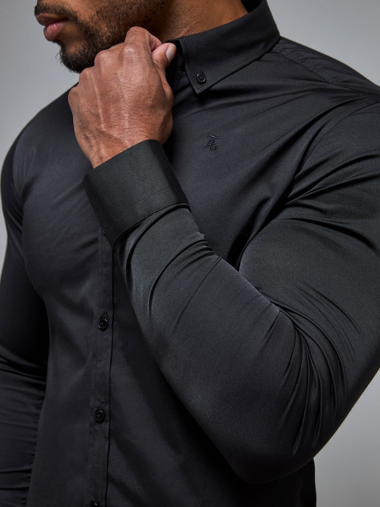 black muscle fit dress shirt Amazon.com: COOFANDY Men's Casual Button Down Shirts Athletic Fit Half  Collar Untucked Shirt Short Sleeve Button Up Dress Shirts Clothing Black :  Clothing, Shoes & Jewelry