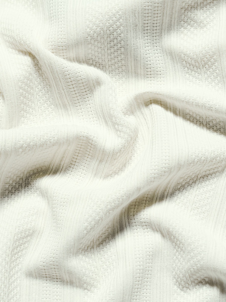 Tailored Athlete Muscle Fit Stripe Patterned Cuban Collar Shirt - Imagen 6 de 6