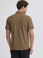 Casual Friday Brown Solheim Short Sleeve Pique Polo Shirt - Image 2 of 6