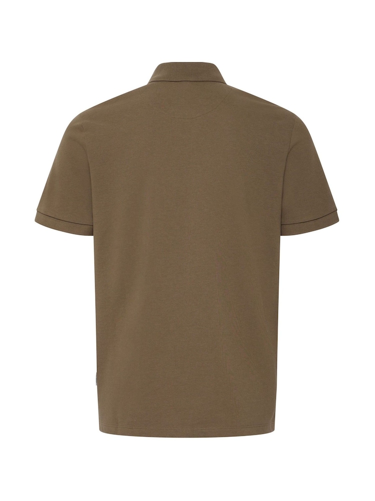 Casual Friday Brown Solheim Short Sleeve Pique Polo Shirt - Image 6 of 6 Casual Friday Brown Solheim Short Sleeve Pique Polo Shirt - Image 6 of 6