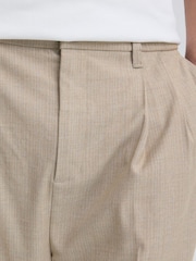 Casual Friday Natural CfGrant Pinstriped Wide Leg Trousers - Image 4 of 8