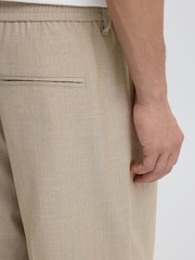 Casual Friday Natural CfGrant Pinstriped Wide Leg Trousers - Image 5 of 8