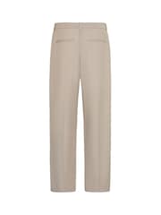 Casual Friday Natural CfGrant Pinstriped Wide Leg Trousers - Image 6 of 8