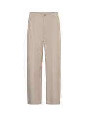 Casual Friday Natural CfGrant Pinstriped Wide Leg Trousers - Image 7 of 8