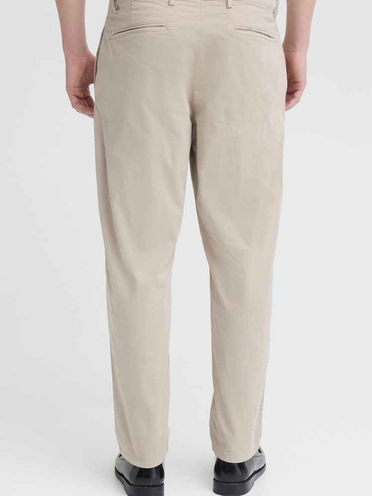 Casual Friday Natural CfPepe Relaxed Tapered Leg Trousers - Image 2 of 8 Casual Friday Natural CfPepe Relaxed Tapered Leg Trousers - Image 2 of 8