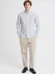 Casual Friday Natural CfPepe Relaxed Tapered Leg Trousers - Image 3 of 8
