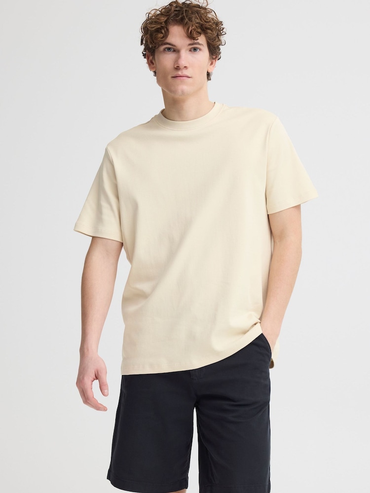 Casual Friday Natural CfNilo Crew Neck Short Sleeve T-Shirt - Image 1 of 5