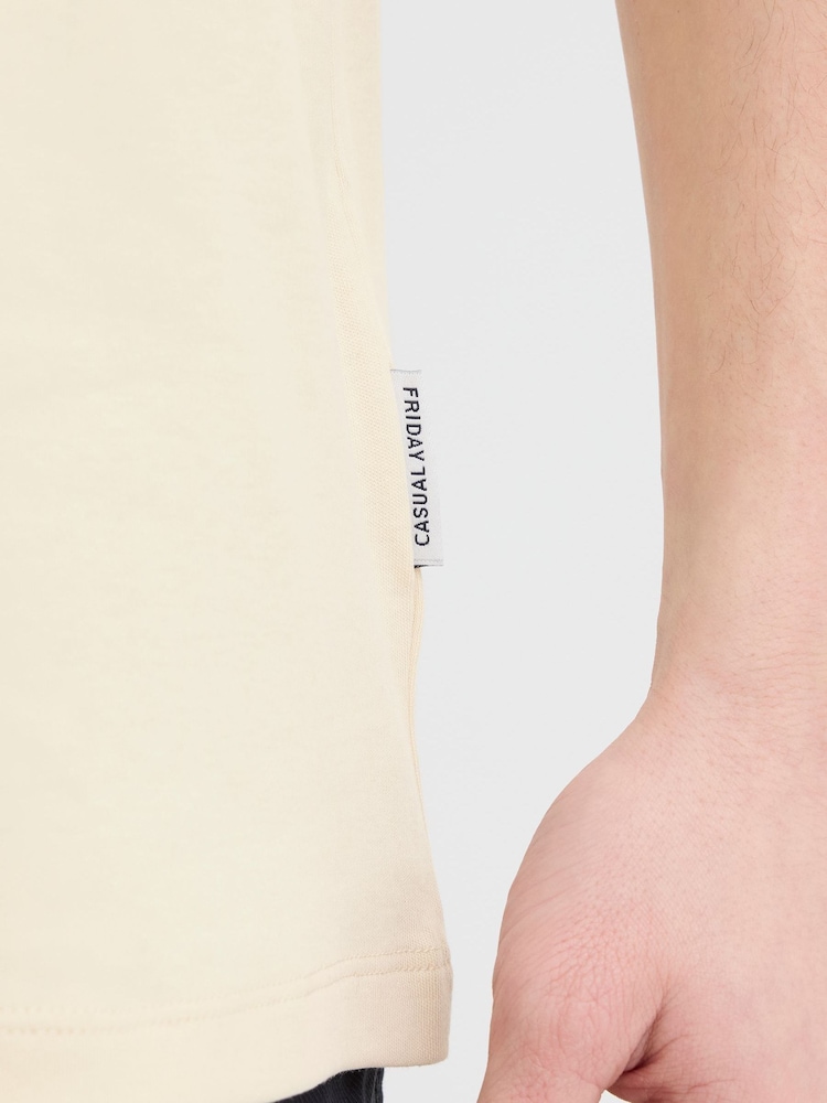 Casual Friday Natural CfNilo Crew Neck Short Sleeve T-Shirt - Image 5 of 5