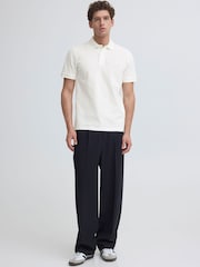 Casual Friday White Solheim Short Sleeve Pique Polo Shirt - Image 3 of 8