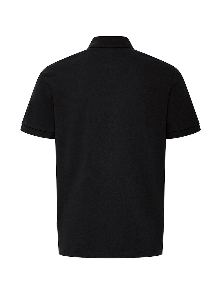 Casual Friday Black Solheim Short Sleeve Pique Polo Shirt - Image 7 of 7 Casual Friday Black Solheim Short Sleeve Pique Polo Shirt - Image 7 of 7