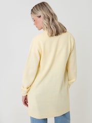 Threadbare Yellow Longline Knitted Cardigan - Image 2 of 3