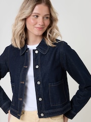 Threadbare Indigo Blue Denim Jacket with Patch Pockets - Image 4 of 4
