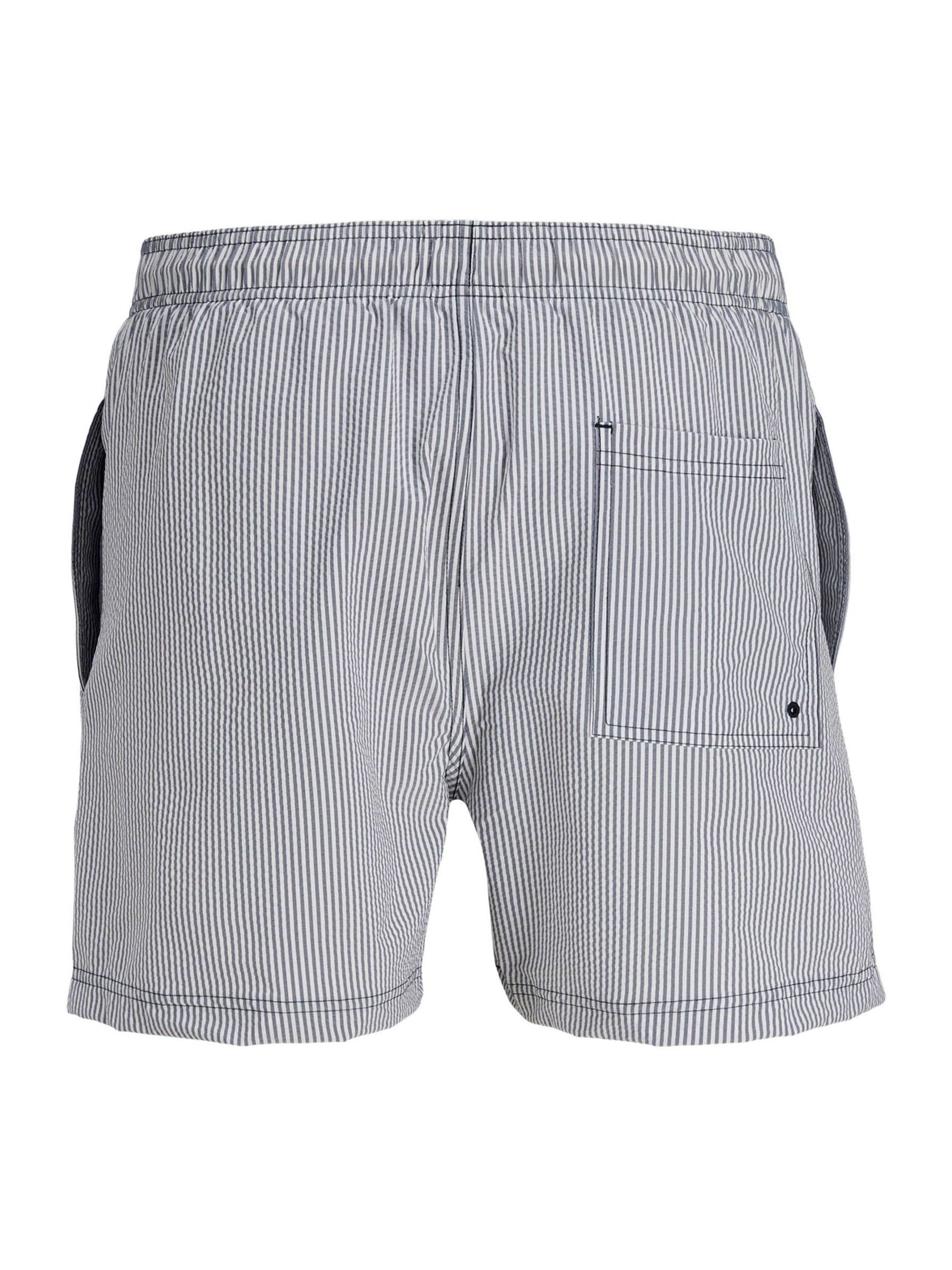 Buy JACK & JONES Blue Stripe Seersucker Swim Shorts from Next USA