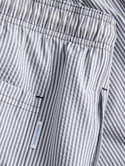 JACK & JONES Blue Seersucker Stripe Swim Shorts - Image 8 of 9