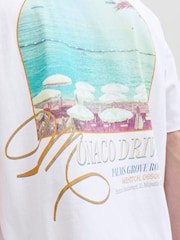JACK & JONES White T-Shirt With Back Print - Image 5 of 8