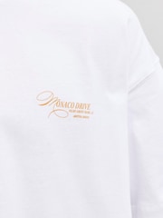 JACK & JONES White T-Shirt With Back Print - Image 8 of 8
