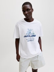 JACK & JONES Front Print Relaxed T-Shirt - Imagen 2 de 7