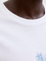 JACK & JONES Front Print Relaxed T-Shirt - Imagen 4 de 7