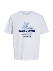 JACK & JONES Front Print Relaxed T-Shirt - Imagen 6 de 7