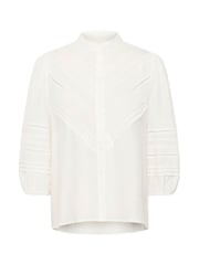 Kaffe White Kaliva 3/4 Sleeve High Neck Shirt - Image 4 of 5
