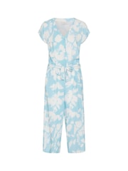 Kaffe Blue KaMira V-Neck Jumpsuit - Image 4 of 5